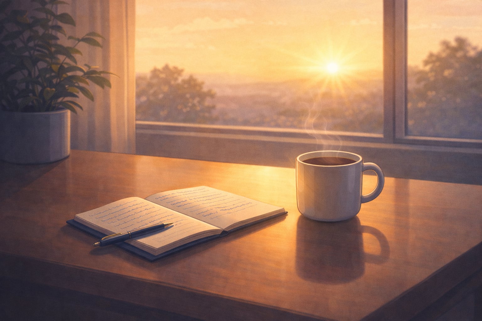 04 - Morning tranquility by the window